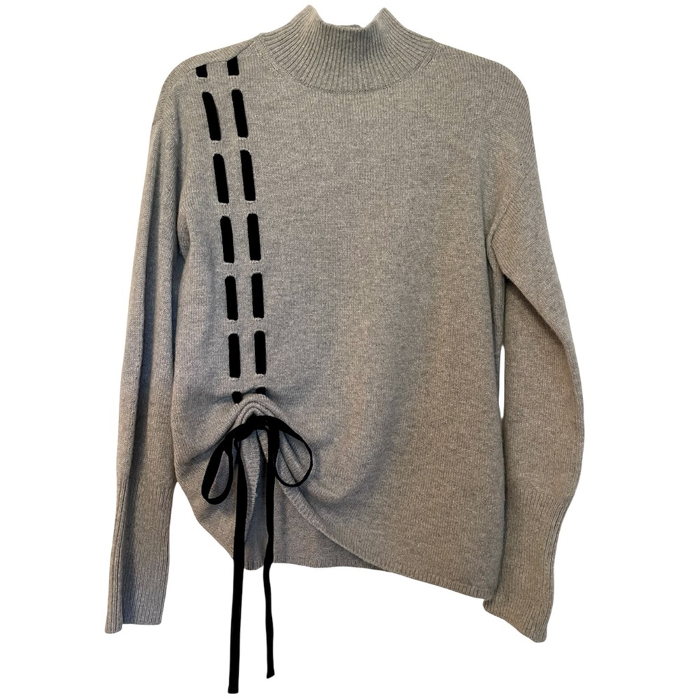 Adeam Cashmere Size Small Gray Knit Sweater